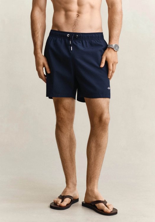 GANT Μαγιό Seersucker - 922616015 410 Navy