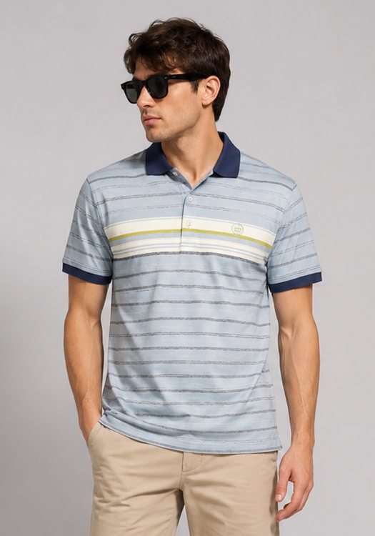 Tommy Hilfiger Polo Μπλούζα Polo -  983519485 0853170 425 Multi Multi Stripe