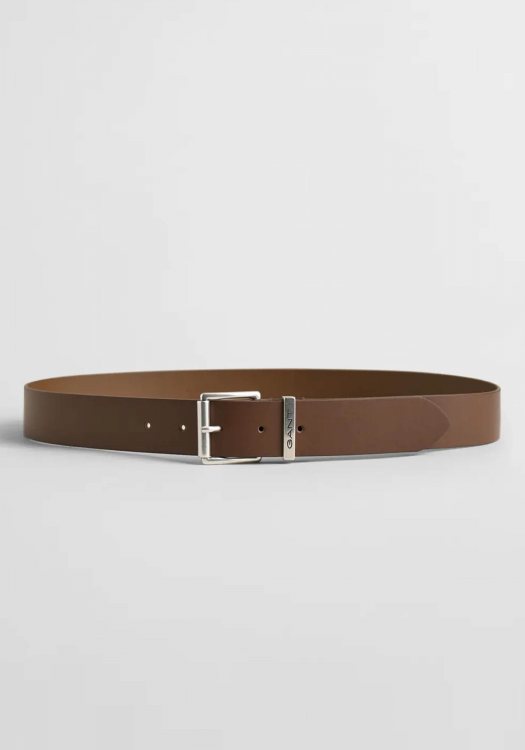 GANT Δερμάτινη Ζώνη της σειράς Shield - 9940157 268 Brown