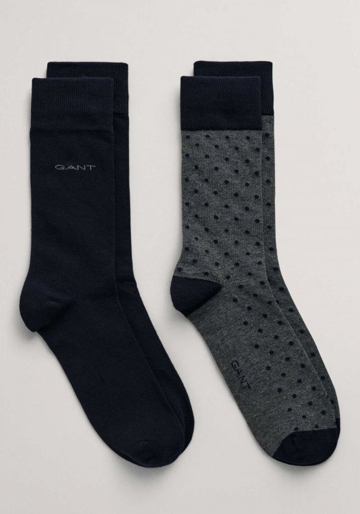 GANT 2P Κάλτσες της σειράς Ankle Socks - 9960260 090 Charcoal Melange