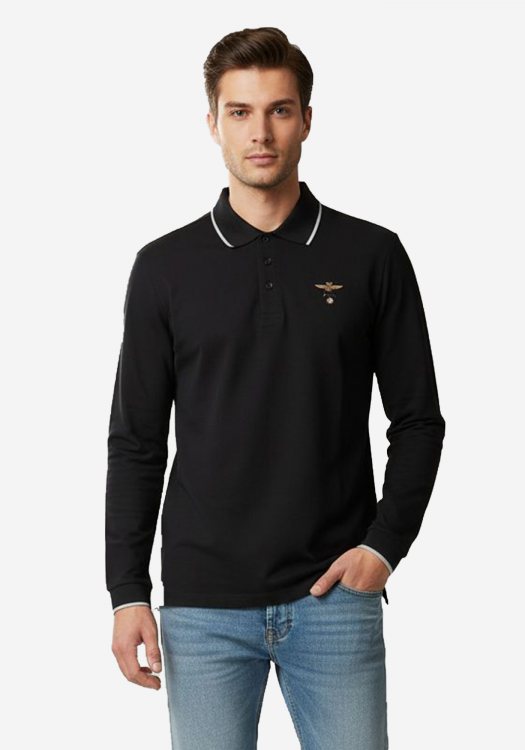 Aeronautica Militare Polo της σειράς Basic - PO1497 34300 Black