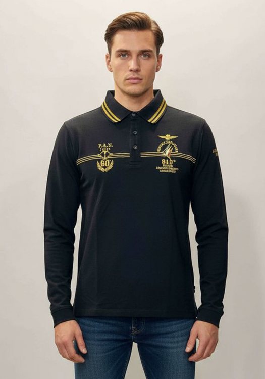Aeronautica Militare Polo της σειράς Frecce Tricolori - PO1515 34300 Black