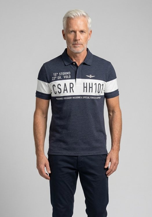 Aeronautica Militare Regular Fit Polo - PO1425 Blue