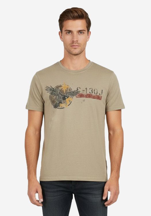 Aeronautica Militare T-shirt της σειράς Graphic - TS1352 Brown
