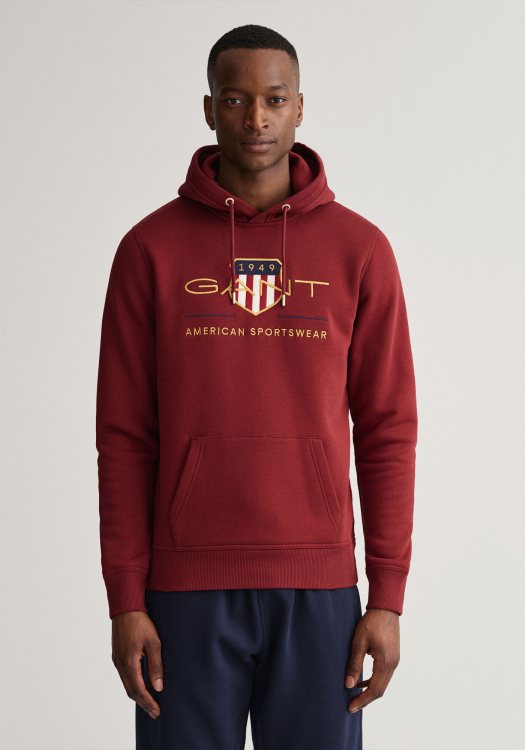 Gant Hoodie  της σειράς Archive Shield - 2047056  604 Plumped Red