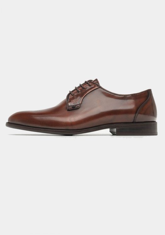BOSS Shoes Δερμάτινα Παπούτσια της σειράς Point - B7733 Cognac Point