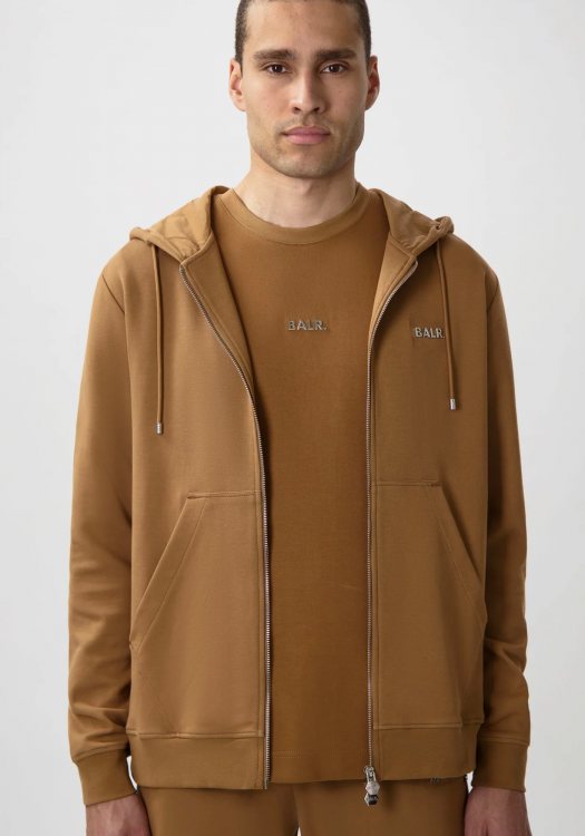 BALR. Ζακέτα με κουκούλα της σειράς Q-Series - B1269.1001.232 Toasted Coconut