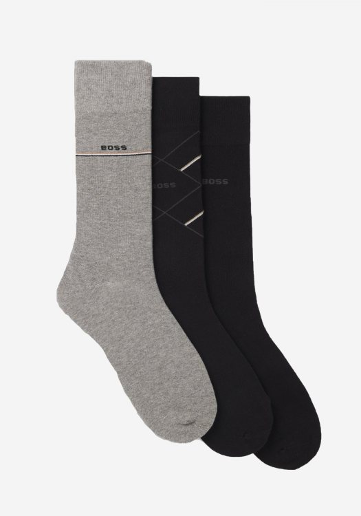BOSS 3P Κάλτσες της σειράς Icon - 50547840 001 Black
