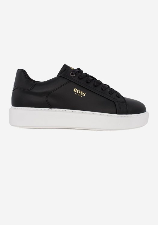 BOSS Shoes Leather Sneakers - EJ7175 Black Garda