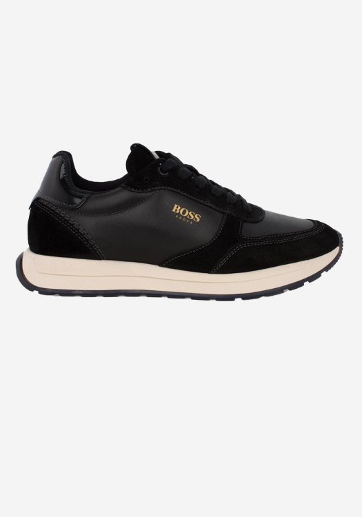BOSS Shoes Suede Sneakers - EF310 Black Garda Suede