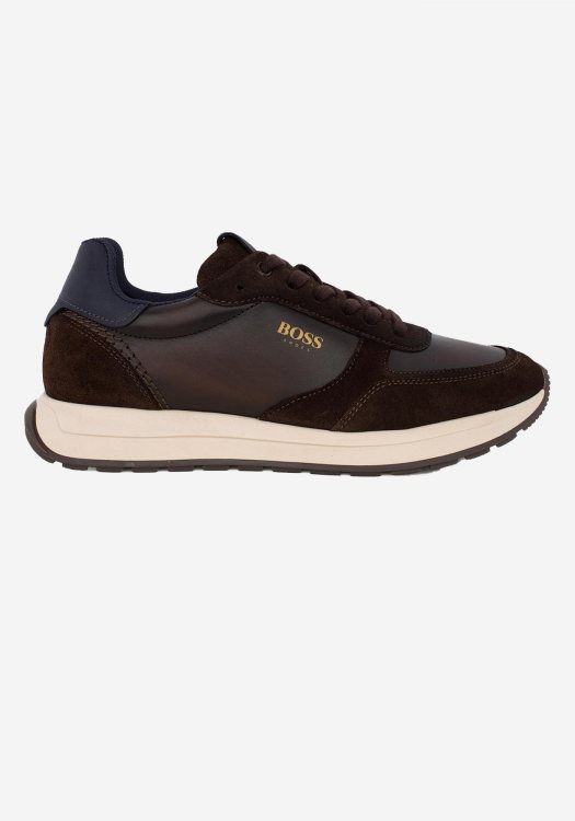 BOSS Shoes Suede Sneakers - EF310 Brown Burn Suede