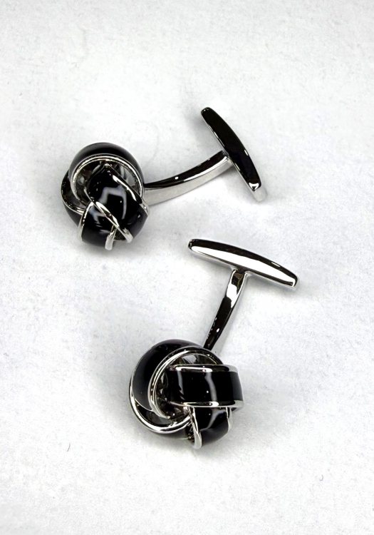 BOSS Μανικετόκουμπα KNOT2 - 50552425 001 Black