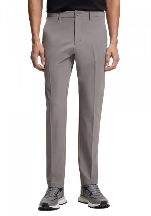 BOSS Υφασμάτινο Παντελόνι της σειράς Commuter - 50534303 063 Open Grey