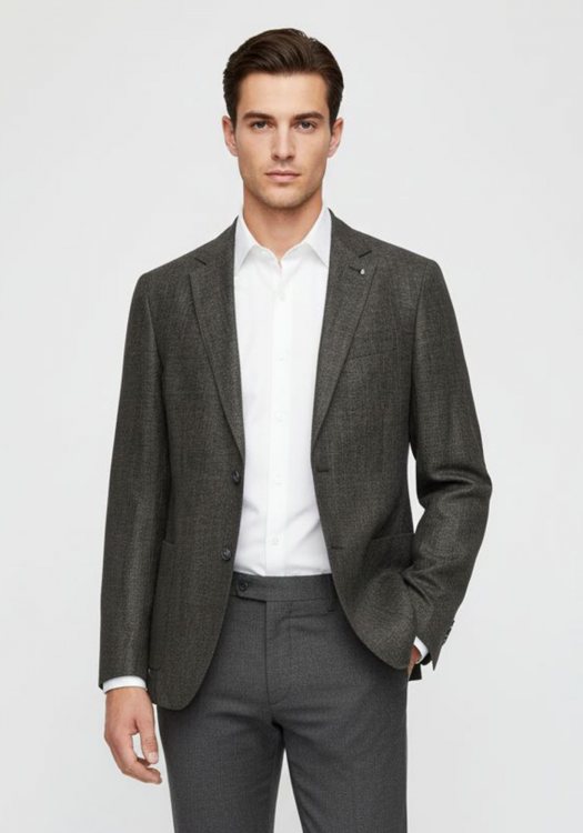BOSS Λινό Σακάκι της σειράς C Hanry 222 - 50468919 380 GreyGreen