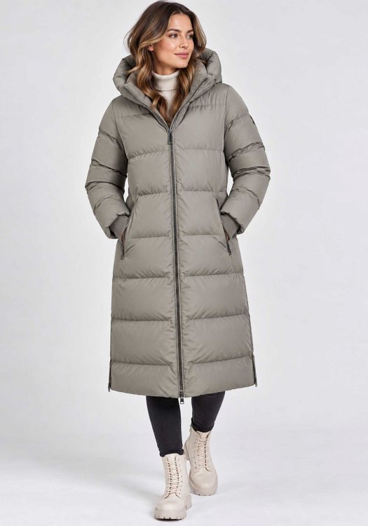 Wellensteyn Γυναικείο Μπουφάν Boutique Extra Long - BOUX 1040 Fossil