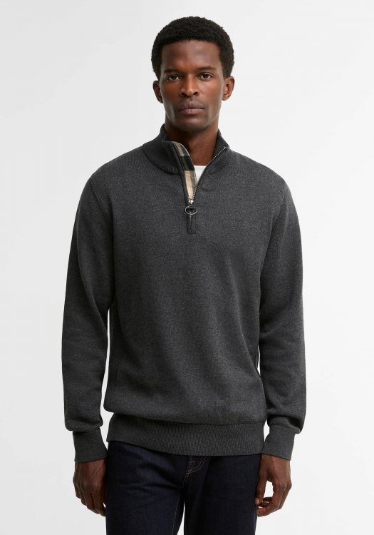 Barbour Pullover Half Zip - MKN1074 CH91 Charcoal