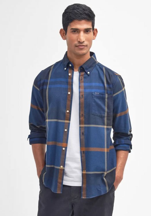 Barbour Πουκάμισο της σειράς Dunoon - MSH4980 BRTN54 Midnight Tartan