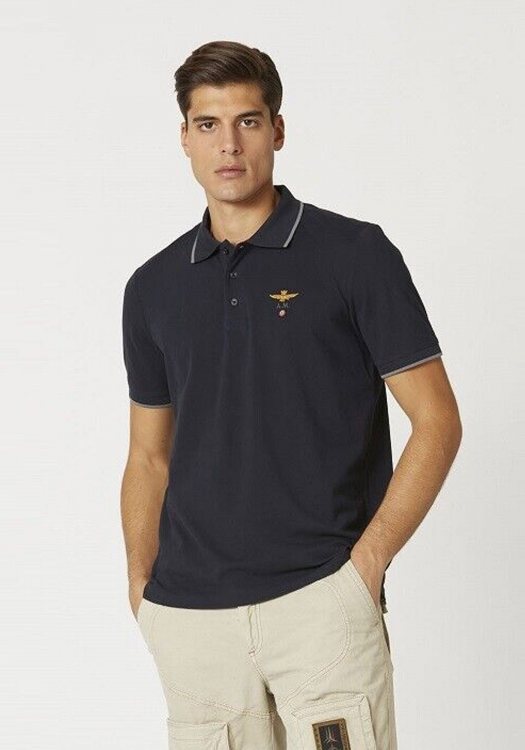 Aeronautica Militare Polo της σειράς Basic - PO1308 08312 Blue Black