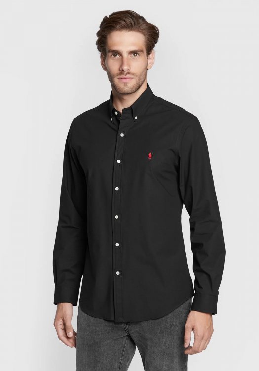 Polo Ralph Lauren Πουκάμισο της σειράς Basic Slim - 710832480 006 Black