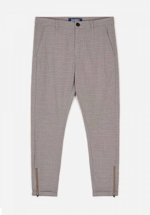 GABBA Pisa Παντελόνι της σειράς Billo - 10365 Beige Check