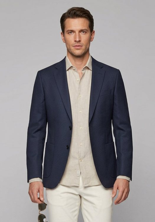 Boss Σακάκι Hutson - 50566953 404 Dark Blue