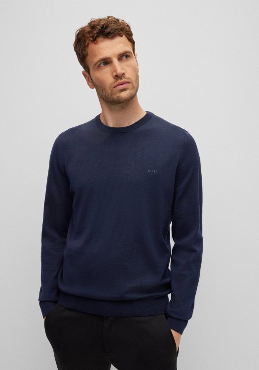 BOSS Sweater της σειράς Botto L - 50476364 404 Dark Blue