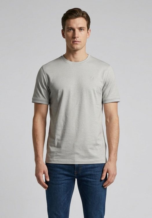 Bugatti T Shirt Contrast - 8350 15091E 50 Beige