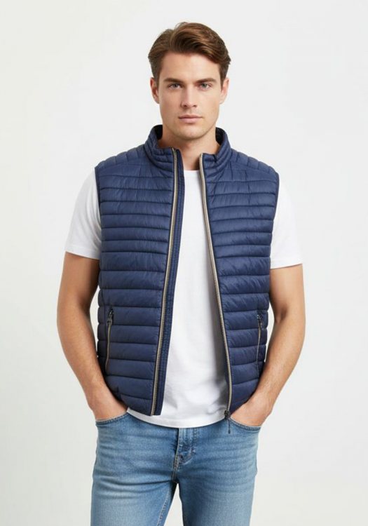 CALAMAR Aμάνικο Μπουφάν της σειράς Pin Point - 160500 3Q73 41 Navy