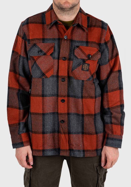 STAFF Overshirt της σειράς Castor - 61 112 048 N0086 Burnt Orange