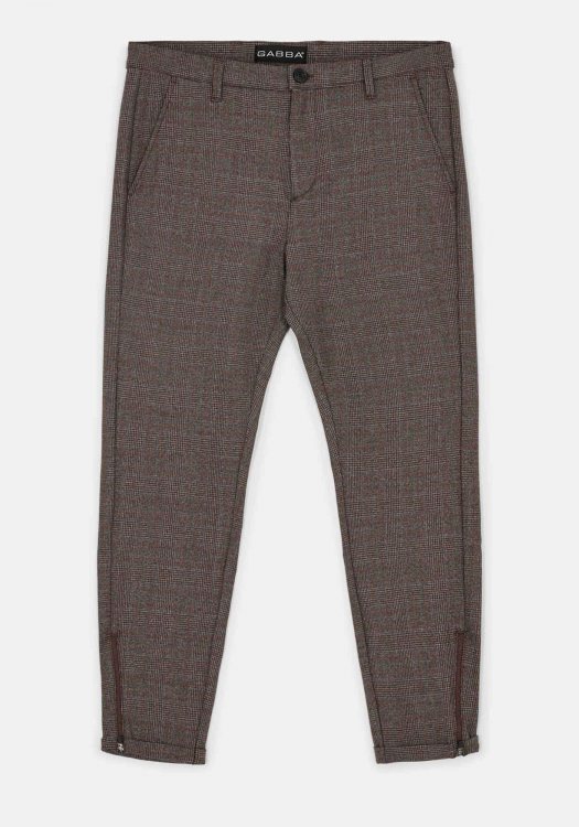 GABBA Pisa Παντελόνι της σειράς Cima - 10187 079 Brown Check