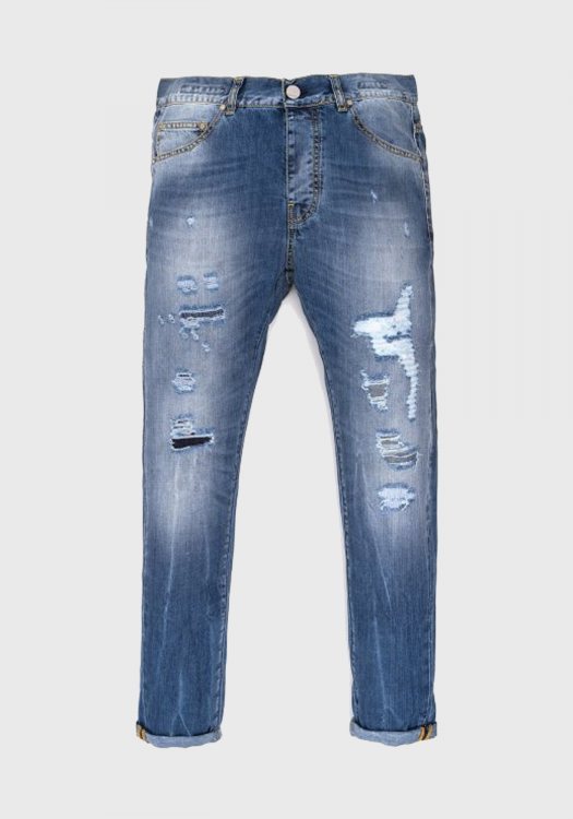 Frankie Morello Jean Παντελόνι της σειράς Codazzi - FMP15257PA Blue