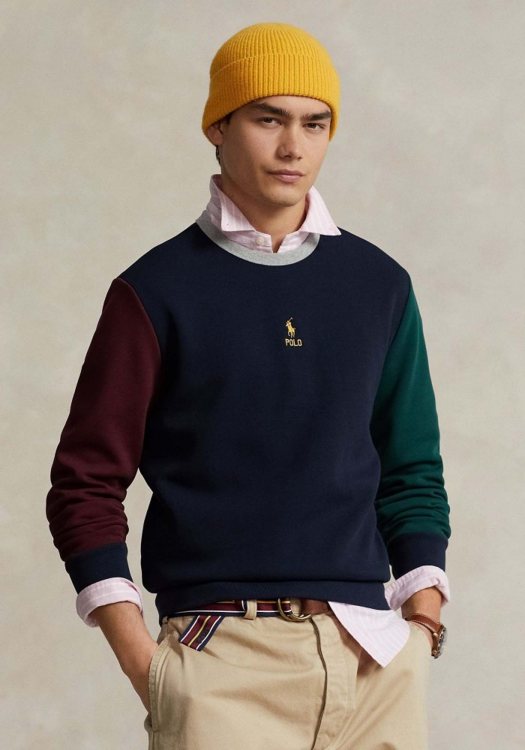 Polo Ralph Lauren Φούτερ της σειράς Colour-Blocked - 710881504 002 Dark Blue