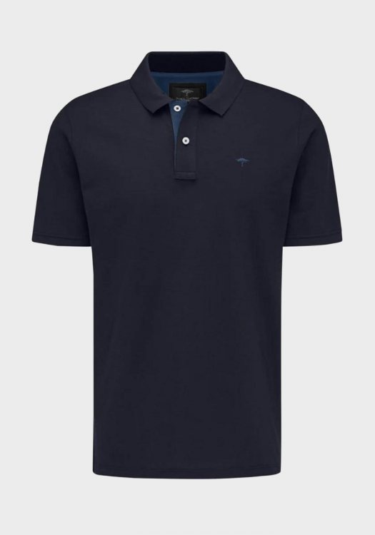 Fynch Hatton Polo Μπλούζα της σειράς Contrast - 1313 1711 685 Navy