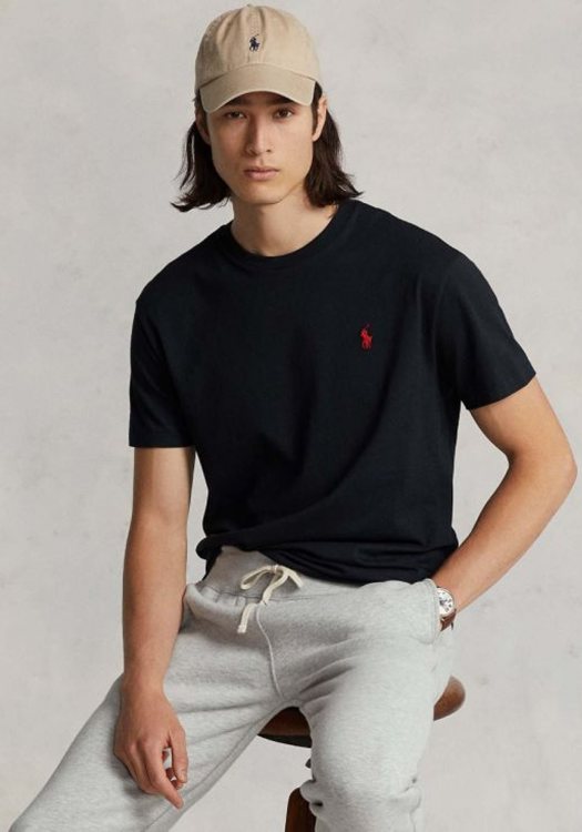 Polo Ralph Lauren T Shirt της σειράς Crewneck - 710680785 001 Black