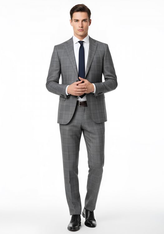 Corneliani Κοστούμι 3pcs σε Slim γραμμή - 8867240 017 Grey