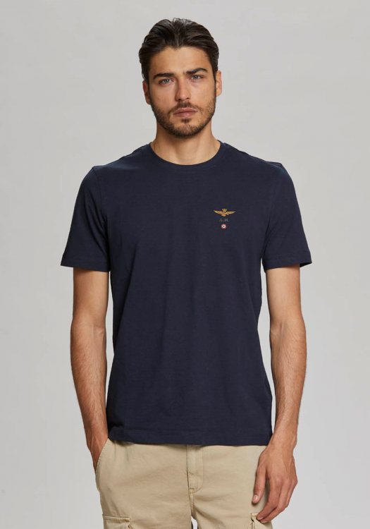 Aeronautica Militare Μπλούζα της σειράς Jersey - TS1580 08184 Dark Blue