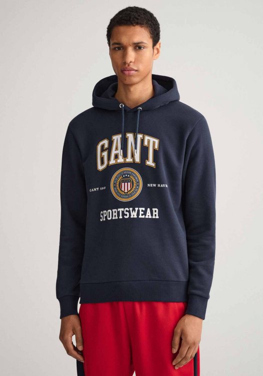 GANT Hoodie της σειράς Crest Shield - 2037028 433 Evening Blue