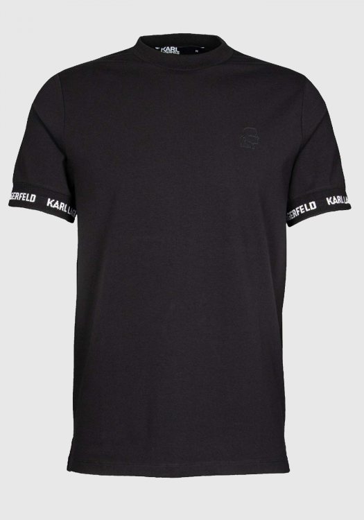 Karl Lagerfeld T Shirt της σειράς Crewneck - 755023 542221 990 Black