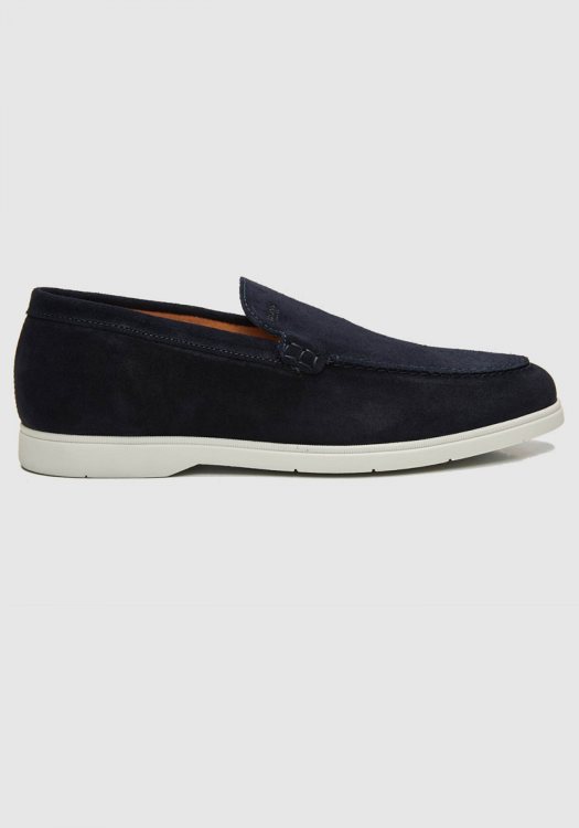 BOSS Shoes Loafers Suede - D251B Navy
