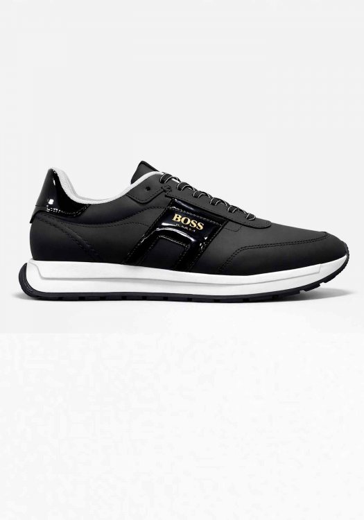 BOSS Shoes Δερμάτινα Sneakers Sport - D321/A Black Gomato