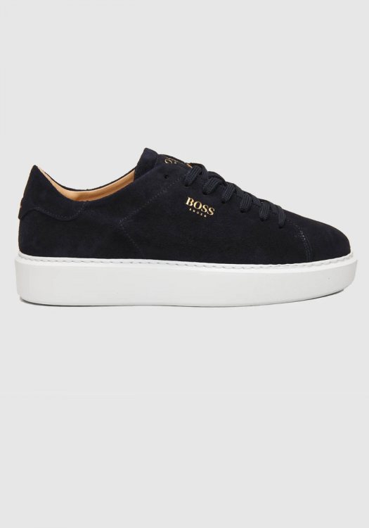 BOSS Shoes Δερμάτινα Sneakers - D5720 Navy Suede
