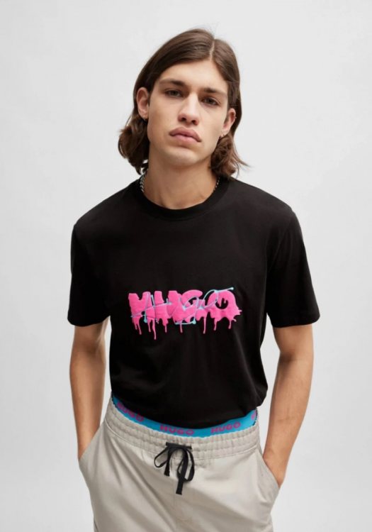 HUGO T Shirt της σειράς Dacation - 50515282 001 Black