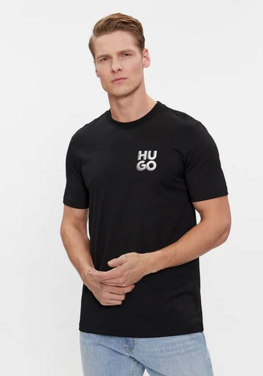 HUGO Κοντομάνικη T-shirt της σειράς Detzington241 - 50508944 001 Black