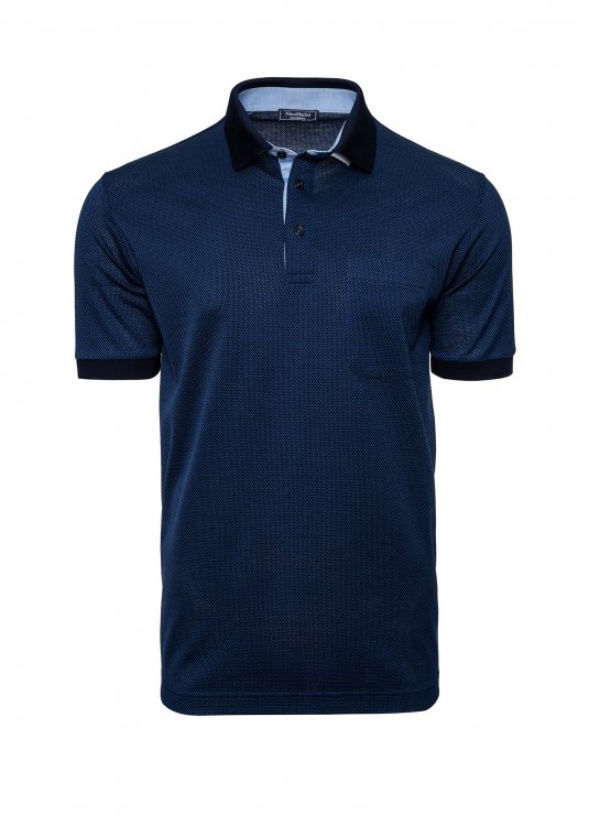 Nino Marini Polo Μπλούζα σε άνετη γραμμή - 82453 00012 Blue