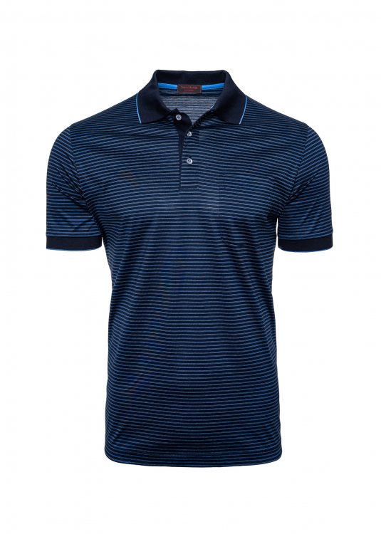 Nino Marini Polo Μπλούζα σε άνετη γραμμή - 12301 00005 Blue