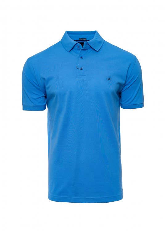 Guy Laroche Polo Μπλούζα της σειράς Pima Cotton σε κανονική γραμμή - GL2119090 003 Light Blue