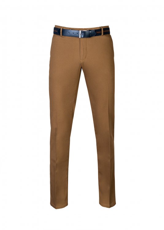 Guy Laroche Παντελόνι με Micro pattern σε Άνετη γραμμή - GL2115169 71155 03 Brown