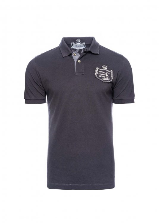La Tortuga Pique Polo μπλούζα σε Regular  γραμμή - 10E6100U414SE01 9402 Graphite