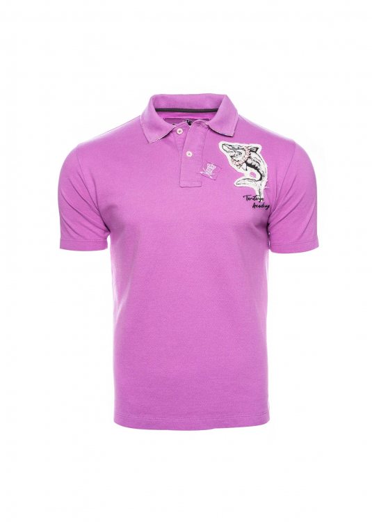 La Tortuga Pique Polo μπλούζα σε Regular  γραμμή - 11E6100U437SE01 3551 Peonia