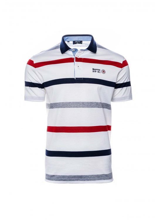 White Ship Polo T-Shirt της σειράς Kursal - 52425 00001 White
